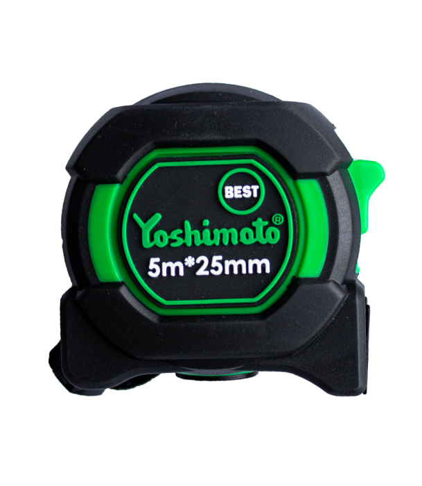 Рулетка Yoshimoto "Best" 5м*25мм, нейлонове покриття, двостороння
